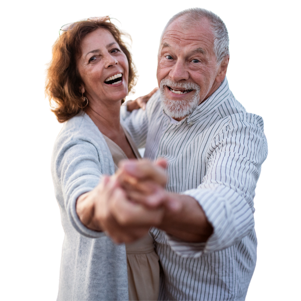 Happy Seniour Couple Dancing in Lakewood Ranch, FL