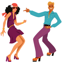 couple dancing the Hustle